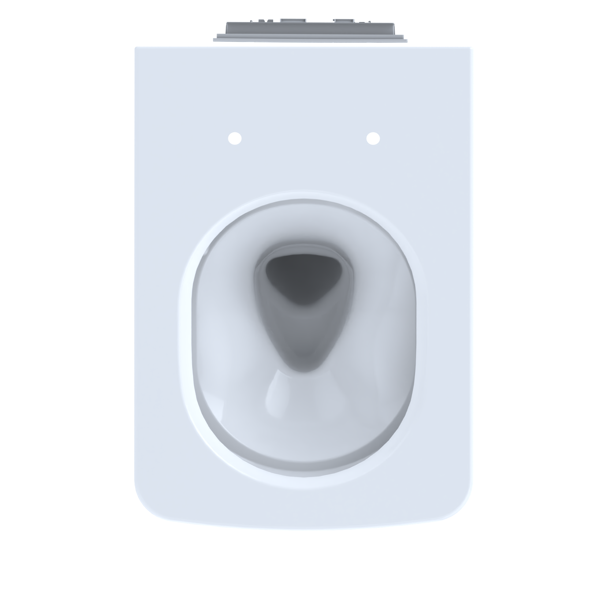 TOTO SP Wall-Hung Contemporary Square-Shape Dual Flush 1.28 and 0.9 GPF Toilet with CEFIONTECT- Vitreous China, Cotton White, CT449CFG#01
