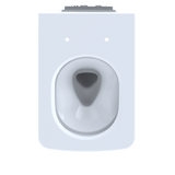 TOTO SP Wall-Hung Contemporary Square-Shape Dual Flush 1.28 and 0.9 GPF Toilet with CEFIONTECT- Vitreous China, Cotton White, CT449CFG#01