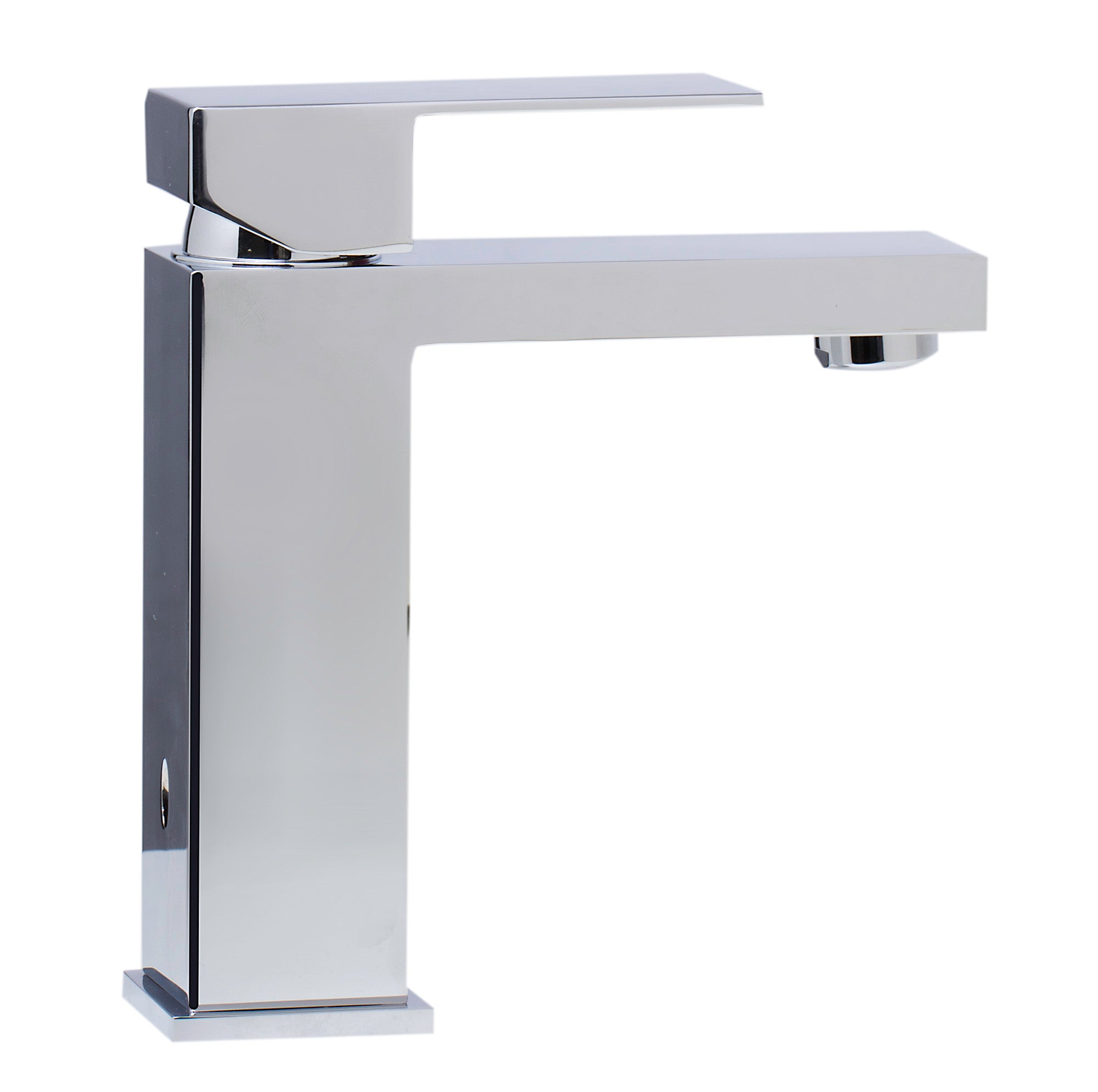 ALFI Polished Chrome Square Single Lever Bathroom Faucet, AB1229-PC