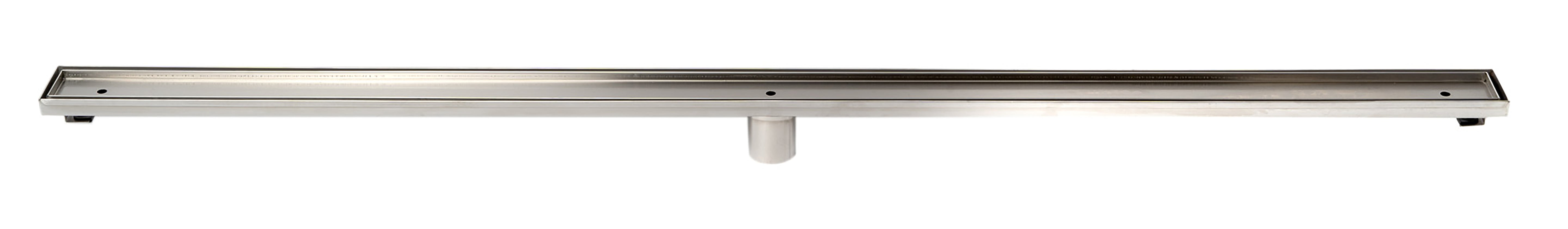 ALFI brand ABLD59A 59" Stainless Steel Linear Shower Drain with No Cover, Grey
