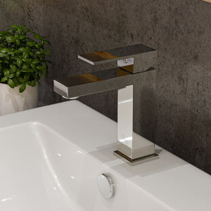 Alternate Image for ALFI Polished Chrome Square Single Lever Bathroom Faucet, AB1229-PC
