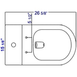 EAGO Plastic, White, R-351SEAT Replacement Soft Closing Toilet Seat for TB351