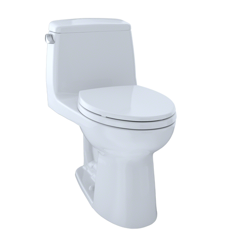 TOTO UltraMax One-Piece Elongated 1.6 GPF Toilet, Cotton White, Vitreous China, MS854114S#01