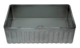 ALFI brand 33" Fireclay Farmhouse Sink, Concrete, ABCO3320SB