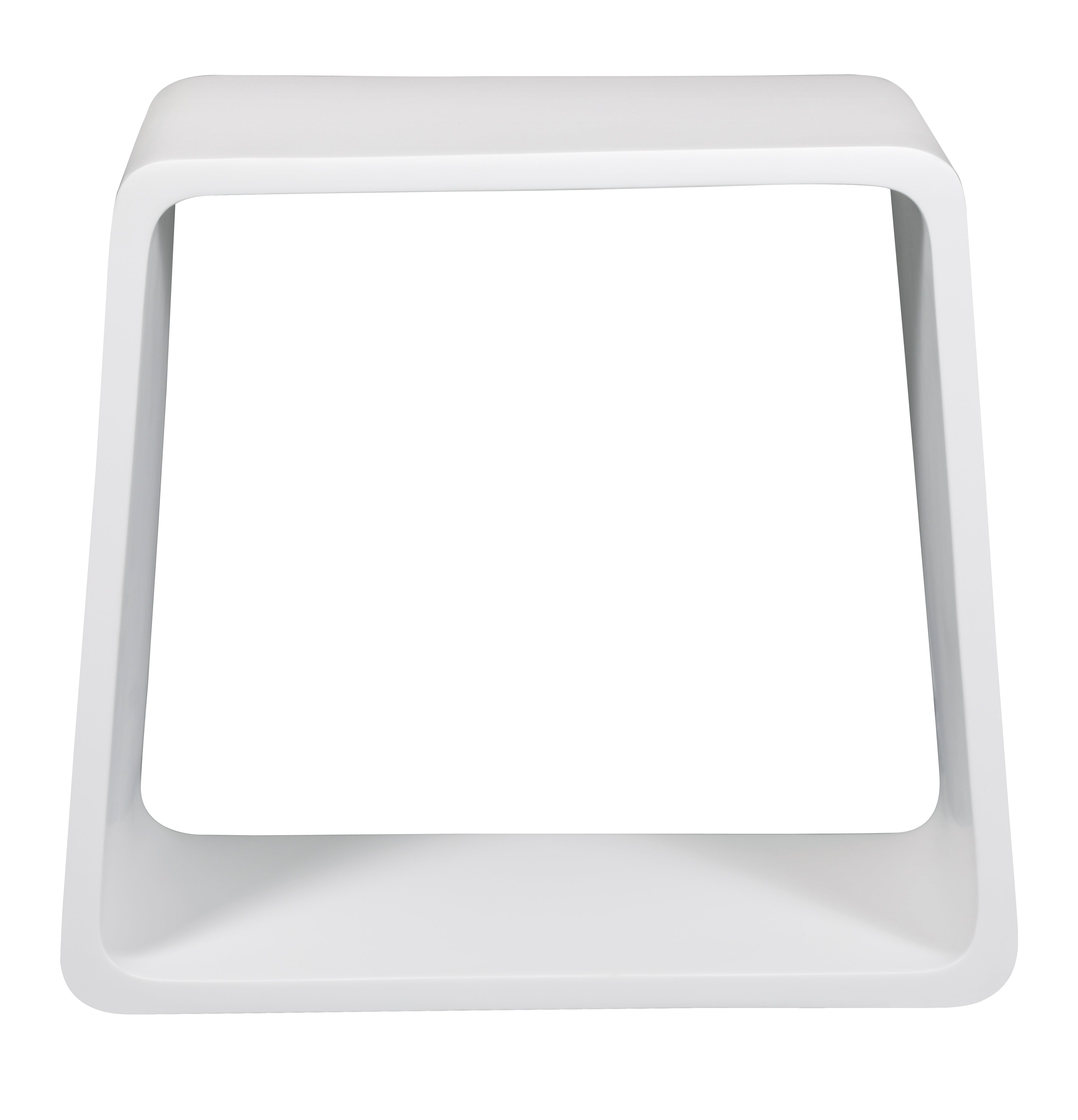 ALFI brand ABST55 White Matte Solid Surface Resin Bathroom / Shower Stool