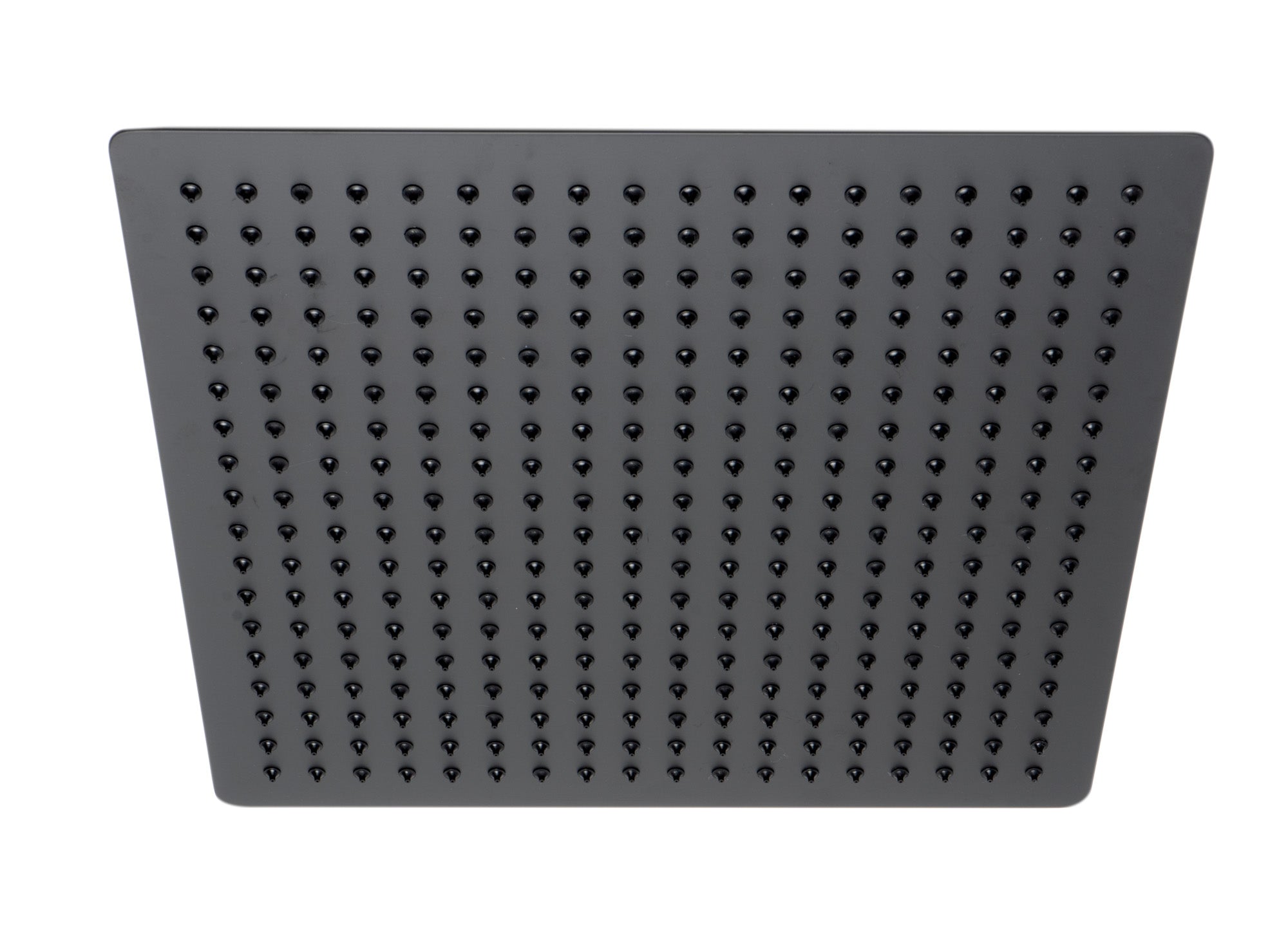 ALFI brand RAIN16S-BM Matte Black Stainless Steel 16" Square Ultra-Thin Rain Shower Head, Black Matte