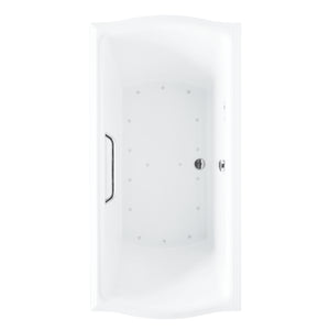 Alternate Image for Toto 72" Cast Acrylic Clayton Drop-In Tub Right Blower Bathtub with Grab Bar, Cotton White, ABR784S#01YCP