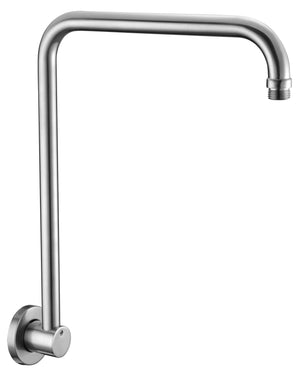 Alternate Image for ALFI brand AB12GRW-BN Brushed Nickel 12" Round Raised Wall Mounted Shower Arm, Brass