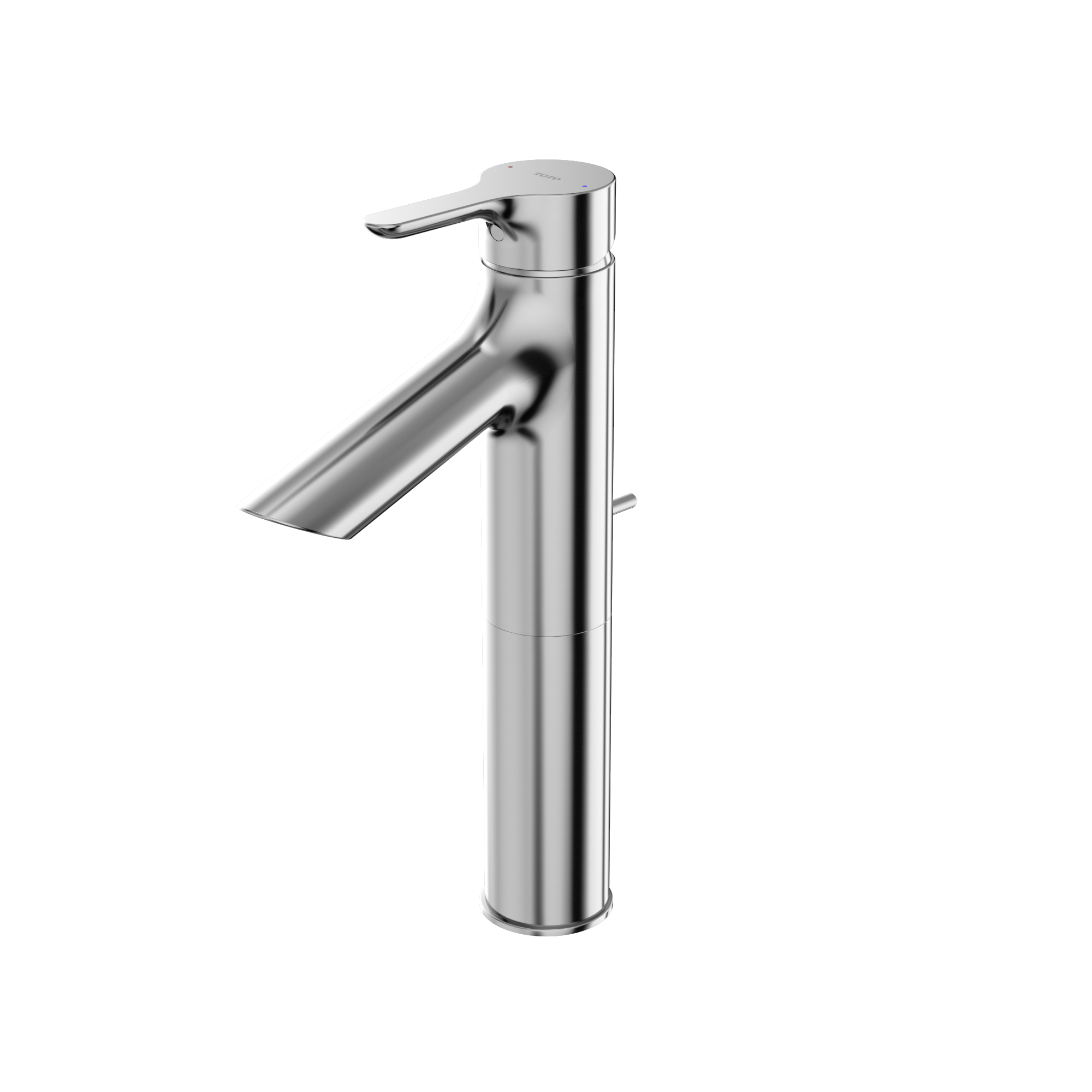 TOTO Brass, TLS01304U#CP LB Series 1.2 GPM Single Handle Bathroom Faucet for Semi-Vessel Sink with Drain Assembly, Polished Chrome