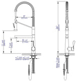 ALFI brand 1.7 GPM Lever Gooseneck Double Spout Touch Kitchen Faucet, Modern, Gray, Brushed Nickel, ABKF3787-BN