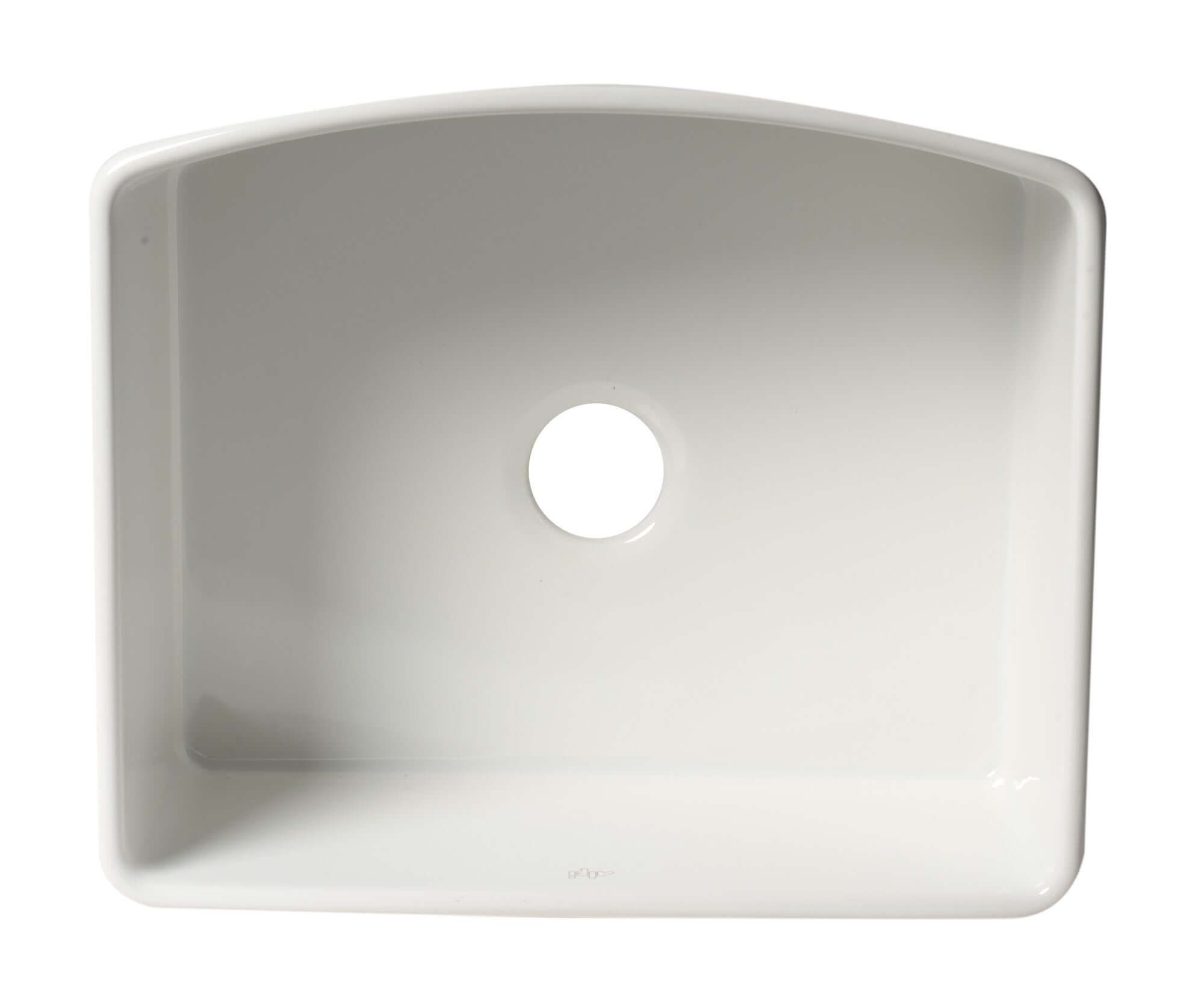 ALFI brand 24" Fireclay Farmhouse Sink with Accessories, White, ABFC2420-W