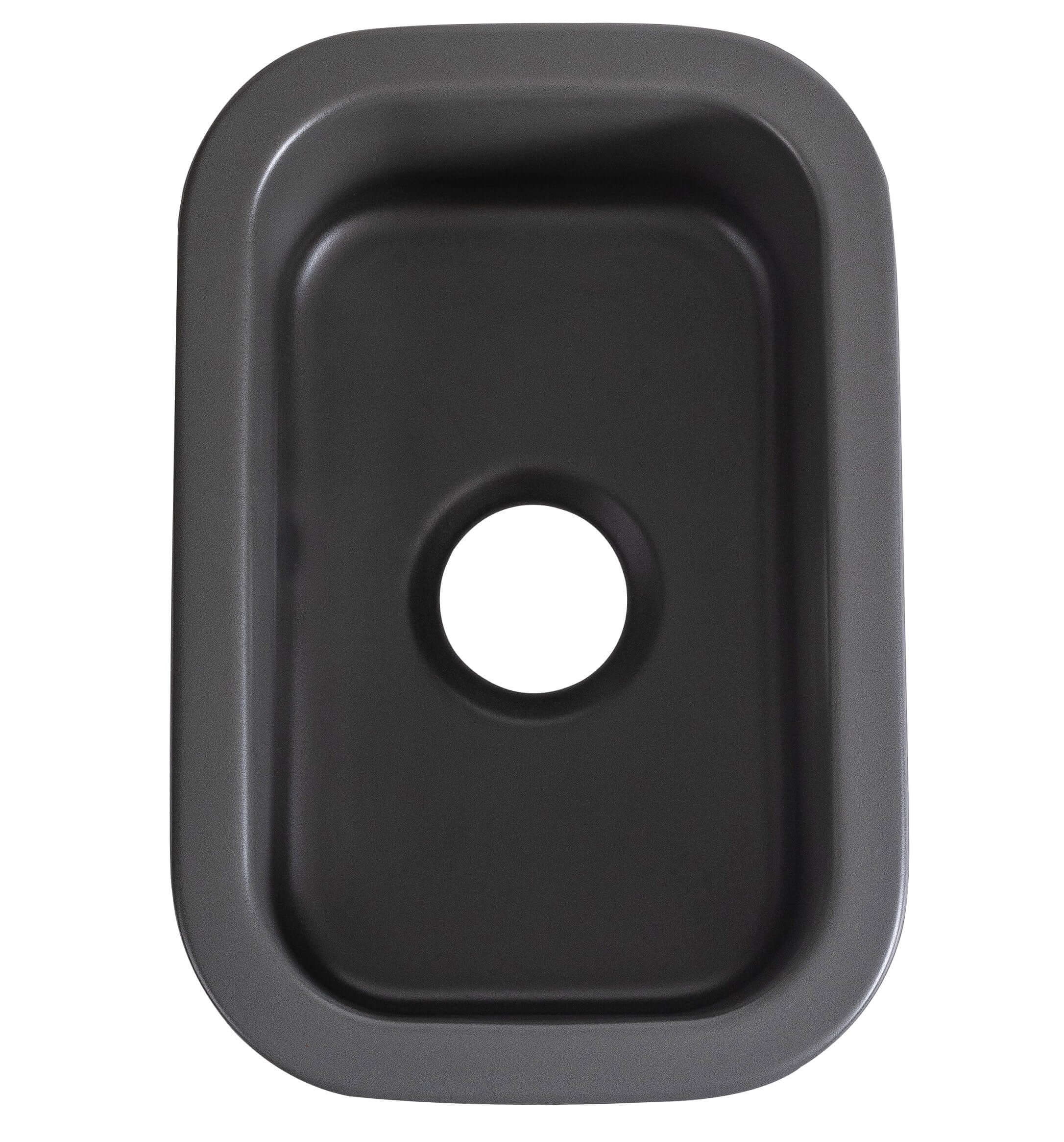 ALFI brand 19 rectangle fireclay bar/prep sink gray matte product image