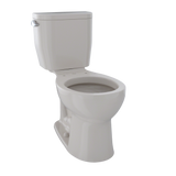 TOTO Entrada Two-Piece Round 1.28 GPF Universal Height Toilet, Sedona Beige, Vitreous China, CST243EF#12