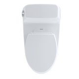 TOTO UltraMax One-Piece Elongated 1.6 GPF Toilet with CEFIONTECT, Cotton White, Vitreous China, MS854114SG#01