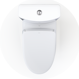 TOTO WASHLET+ Aquia IV Two-Piece Elongated Dual Flush 1.28 and 0.9 GPF Toilet with S7A Contemporary Bidet Seat, Cotton White, Vitreous China|Plastic, MW4464736CEMFGN#01