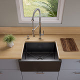 ALFI brand 1.8 GPM Lever Gooseneck Spout Touch Kitchen Faucet, Modern, Gray, Polished Chrome, ABKF3732-PC