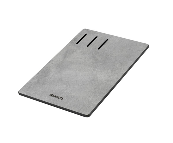 Ruvati Composite Cutting Board for Granite Workstation Sinks - Textured Concrete finish, RVA1202CR