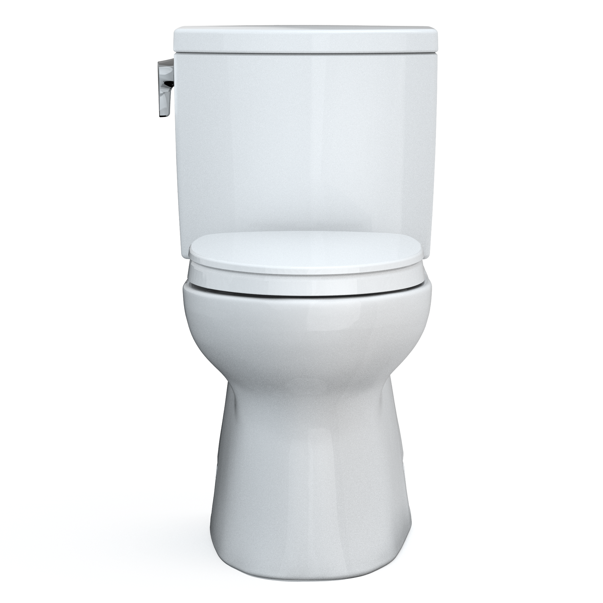 TOTO Vespin II 1G Two-Piece Elongated 1.0 GPF Universal Height Toilet with CEFIONTECT and SS124 SoftClose Seat, WASHLET+ Ready, Cotton White, Vitreous China|Plastic, MS474124CUFG#01