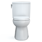 TOTO Vespin II 1G Two-Piece Elongated 1.0 GPF Universal Height Toilet with CEFIONTECT and SS124 SoftClose Seat, WASHLET+ Ready, Cotton White, Vitreous China|Plastic, MS474124CUFG#01