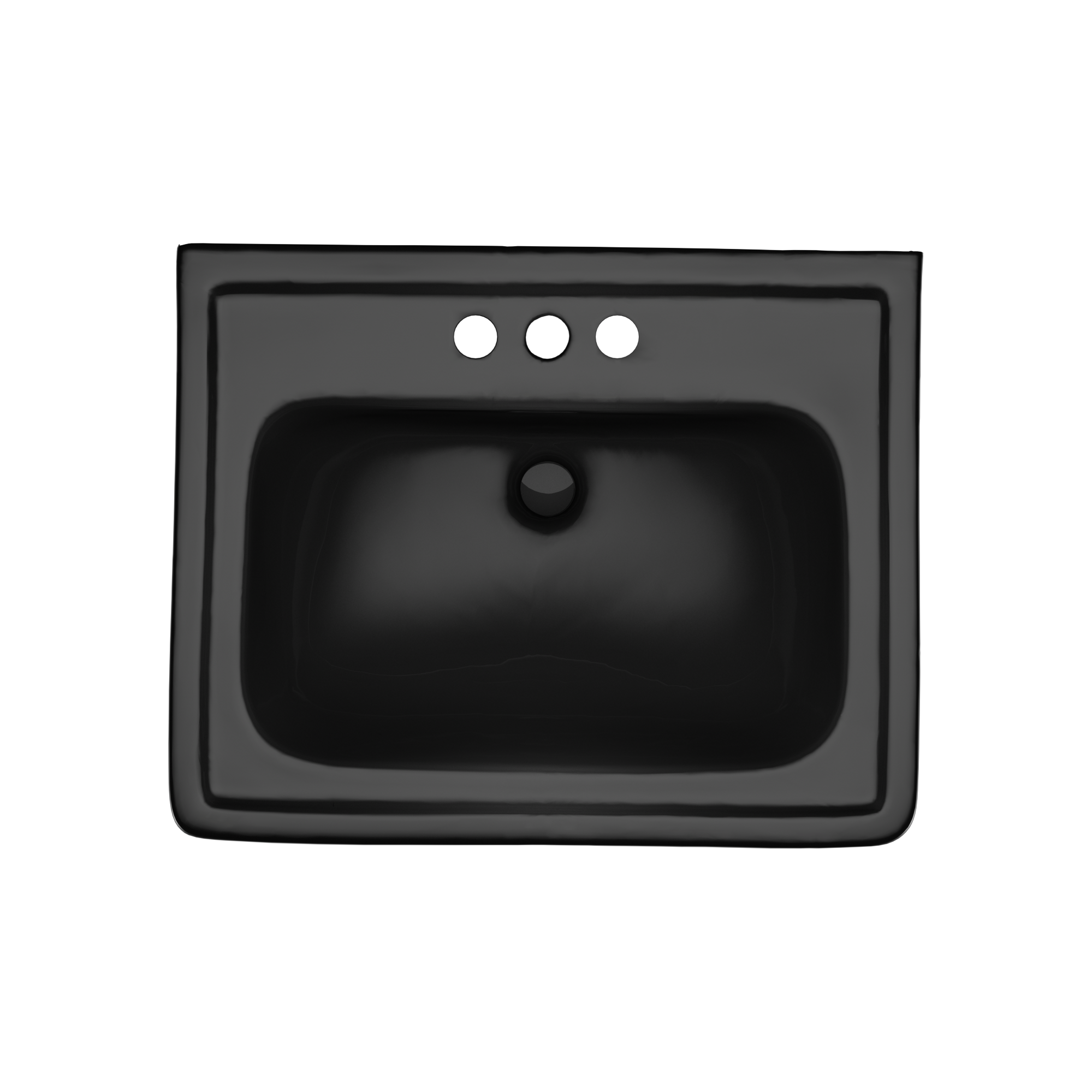 TOTO Promenade 24" x 19-1/4" Rectangular Pedestal Bathroom Sink for 4 inch Center Faucets, Ebony, Vitreous China, LPT532.4N#51