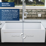 Karran Fireclay 33" Fireclay Farmhouse Sink with Accessories, White, FCP33SBWH