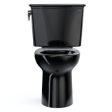 TOTO Drake Transitional Two-Piece Elongated 1.28 GPF Universal Height TORNADO FLUSH Toilet, Ebony, Vitreous China, CST786CEF#51