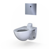 TOTO TORNADO FLUSH Commercial Flushometer Wall-Mounted Toilet, Elongated, Cotton White, Vitreous China, CT728CUV#01