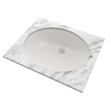 TOTO Rendezvous Oval Undermount Bathroom Sink with CEFIONTECT, Colonial White, Vitreous China, LT579G#11