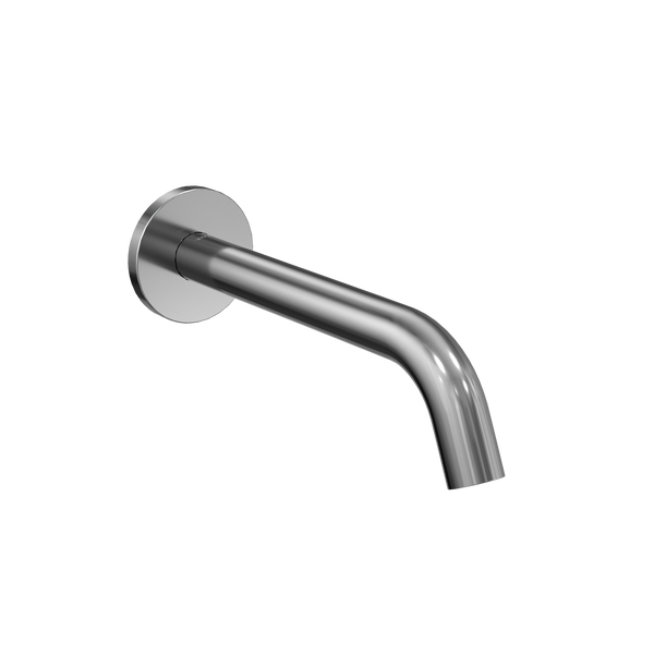 TOTO Helix Wall-Mount ECOPOWER or AC 0.5 GPM Touchless Bathroom Faucet Spout, 20 Second Continuous Flow, Polished Chrome, Brass, TLE26010U3#CP