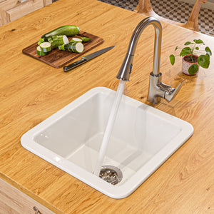 Alternate Image for ALFI brand 1.8 GPM Lever Gooseneck Spout Touch Kitchen Faucet, Modern, Gray, Pull Down, Brushed Nickel, ABKF3889-BN