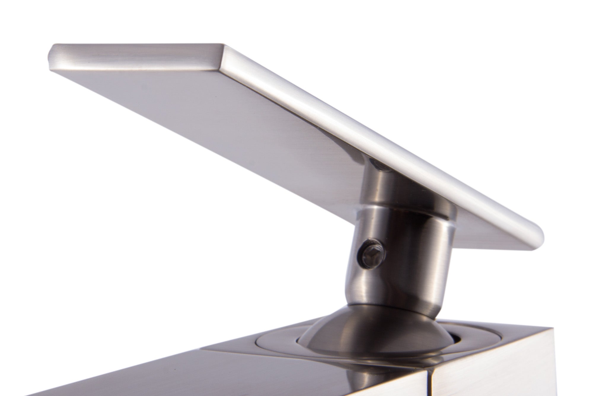 ALFI Brushed Nickel Single Hole Tall Waterfall Bathroom Faucet, AB1597-BN