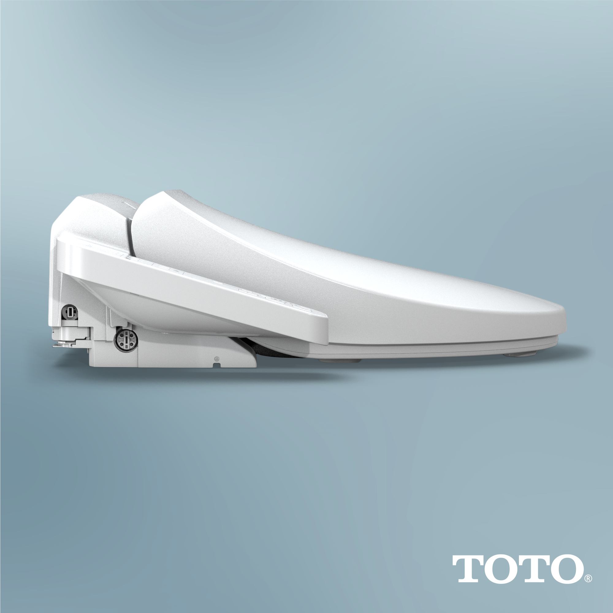TOTO WASHLET A2 Electronic Bidet Toilet Seat with Heated Seat and SoftClose Lid, Elongated, Cotton White, Plastic, SW3004#01