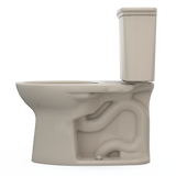 TOTO Drake Transitional Two-Piece Elongated 1.28 GPF Universal Height TORNADO FLUSH Toilet with CEFIONTECT, Bone, Vitreous China, CST786CEFG#03