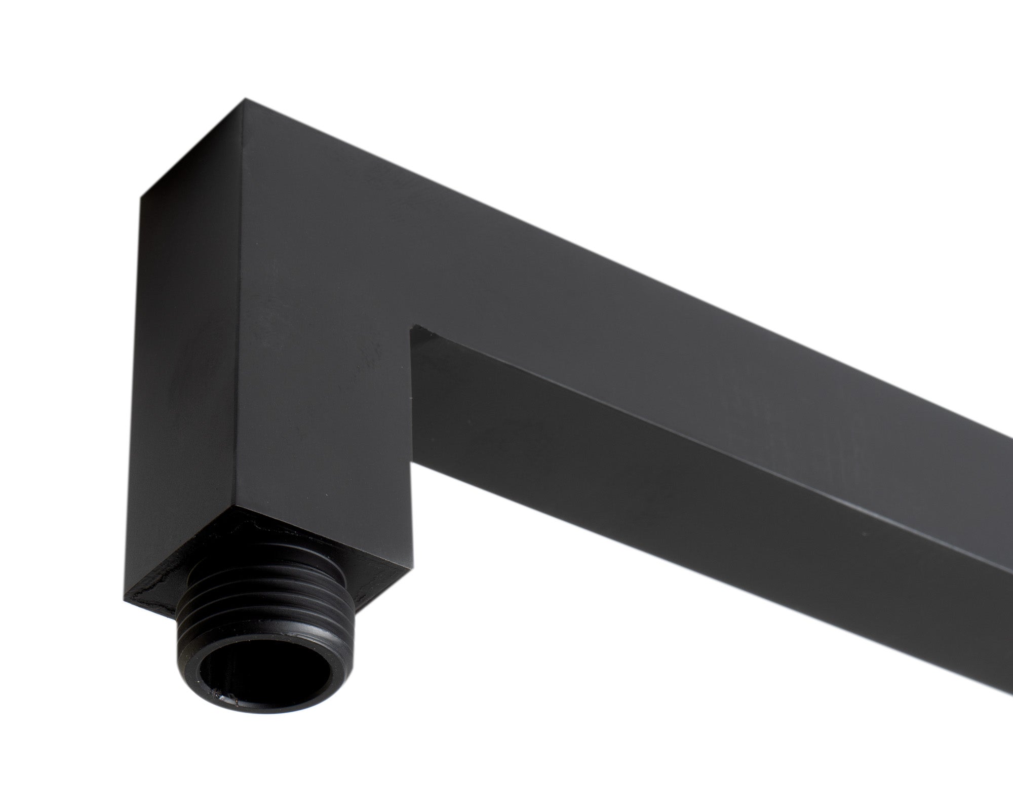 ALFI brand ABSA20S-BM Black Matte 20" Square Wall Shower Arm, Brass
