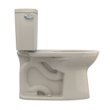 TOTO Drake Two-Piece Elongated 1.6 GPF TORNADO FLUSH Toilet with CEFIONTECT, Bone, Vitreous China, CST776CSG#03