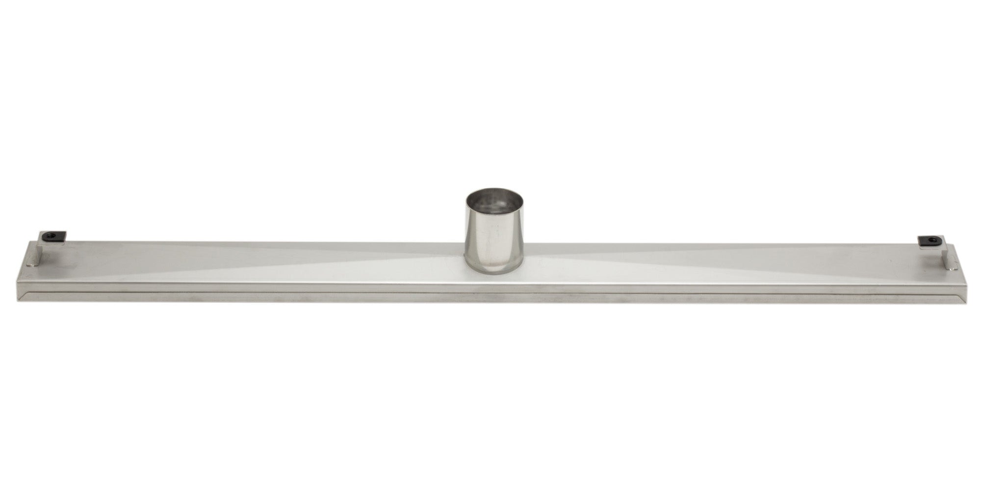ALFI brand ABLD32D 32" Modern Stainless Steel Linear Shower Drain with Groove Lines, Grey