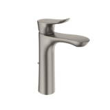 TOTO GO 1.2 GPM Single Handle Semi-Vessel Bathroom Sink Faucet with COMFORT GLIDE Technology, Brushed Nickel, Brass, TLG01304U#BN