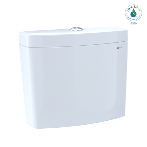 TOTO Aquia IV Dual Flush 1.28 and 0.9 GPF Toilet Tank Only with WASHLET+ Auto Flush Compatibility, Cotton White, Vitreous China, ST446EMNA#01