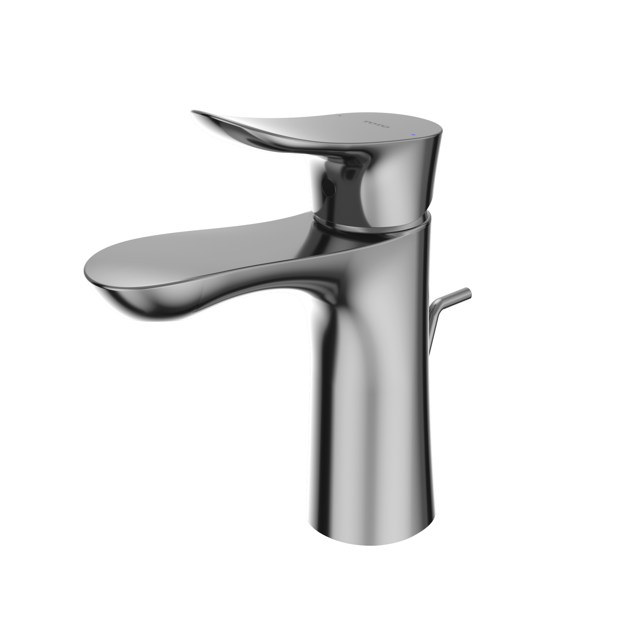 TOTO GO 1.2 GPM Single Handle Bathroom Sink Faucet with COMFORT GLIDE Technology and Drain Assembly, Polished Chrome, Brass, TLG01301U#CP