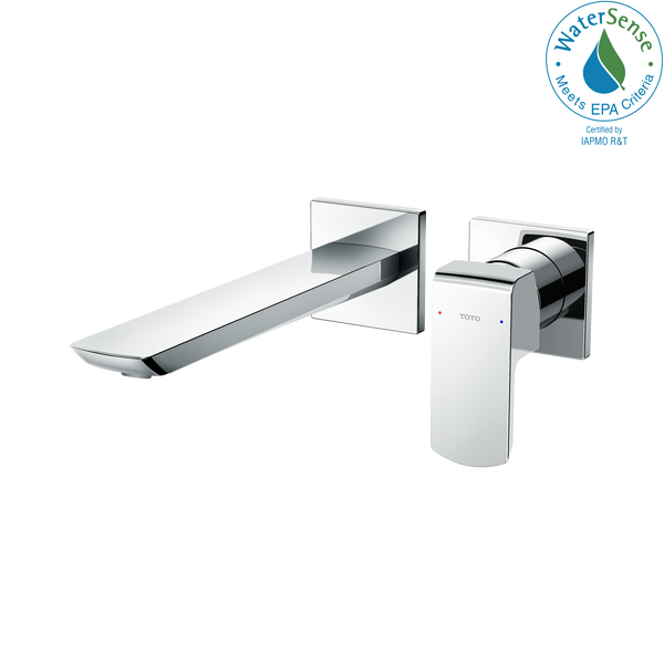 TOTO GR 1.2 GPM Wall-Mount Single-Handle Bathroom Faucet with COMFORT GLIDE Technology, Polished Chrome, Brass, TLG02311U#CP