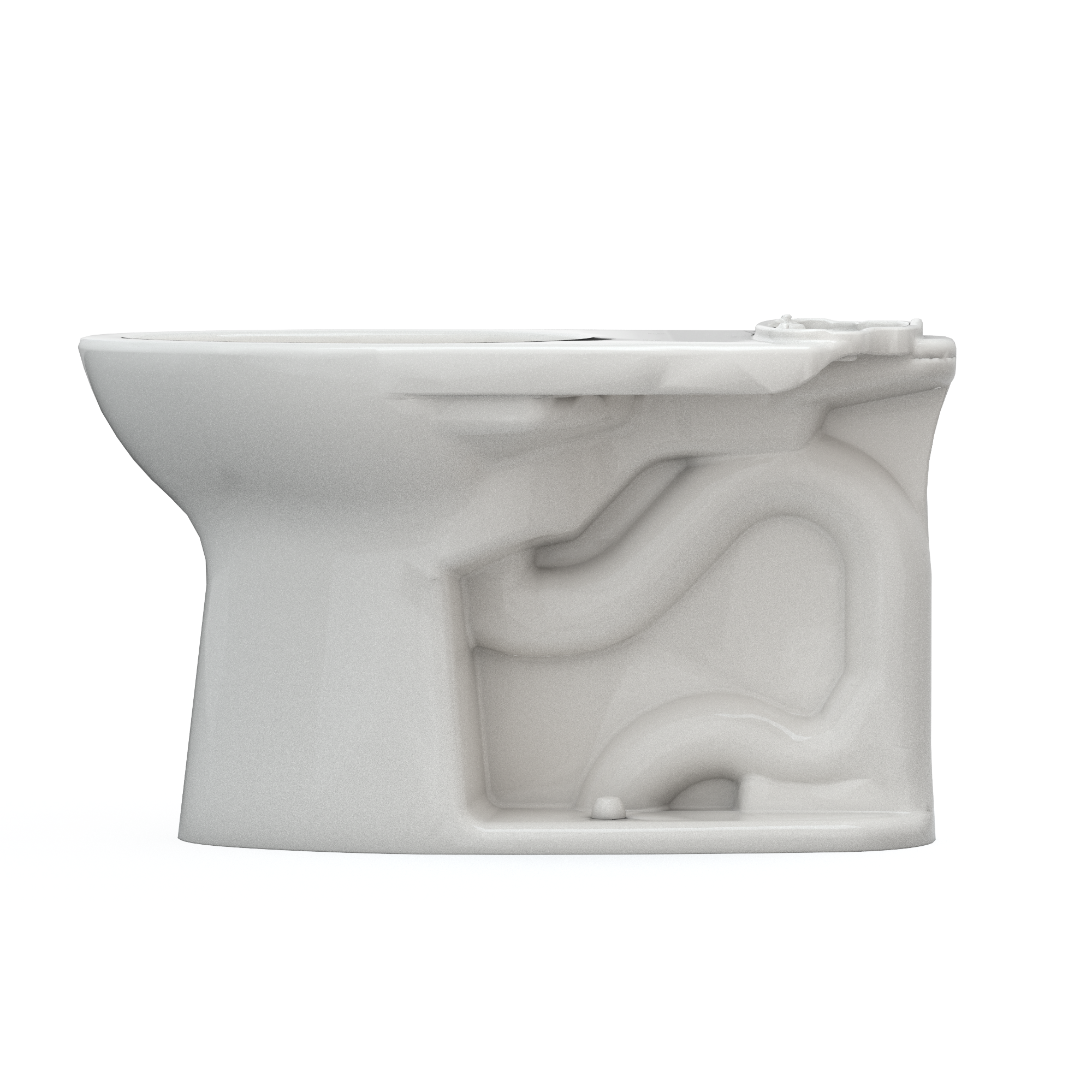 TOTO Drake Elongated Universal Height TORNADO FLUSH Toilet Bowl with CEFIONTECT, Colonial White, Vitreous China, C776CEFG#11