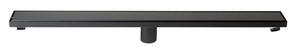 Alternate Image for ALFI brand ABLD32B-BM 32" Black Matte Stainless Steel Linear Shower Drain with Solid Cover