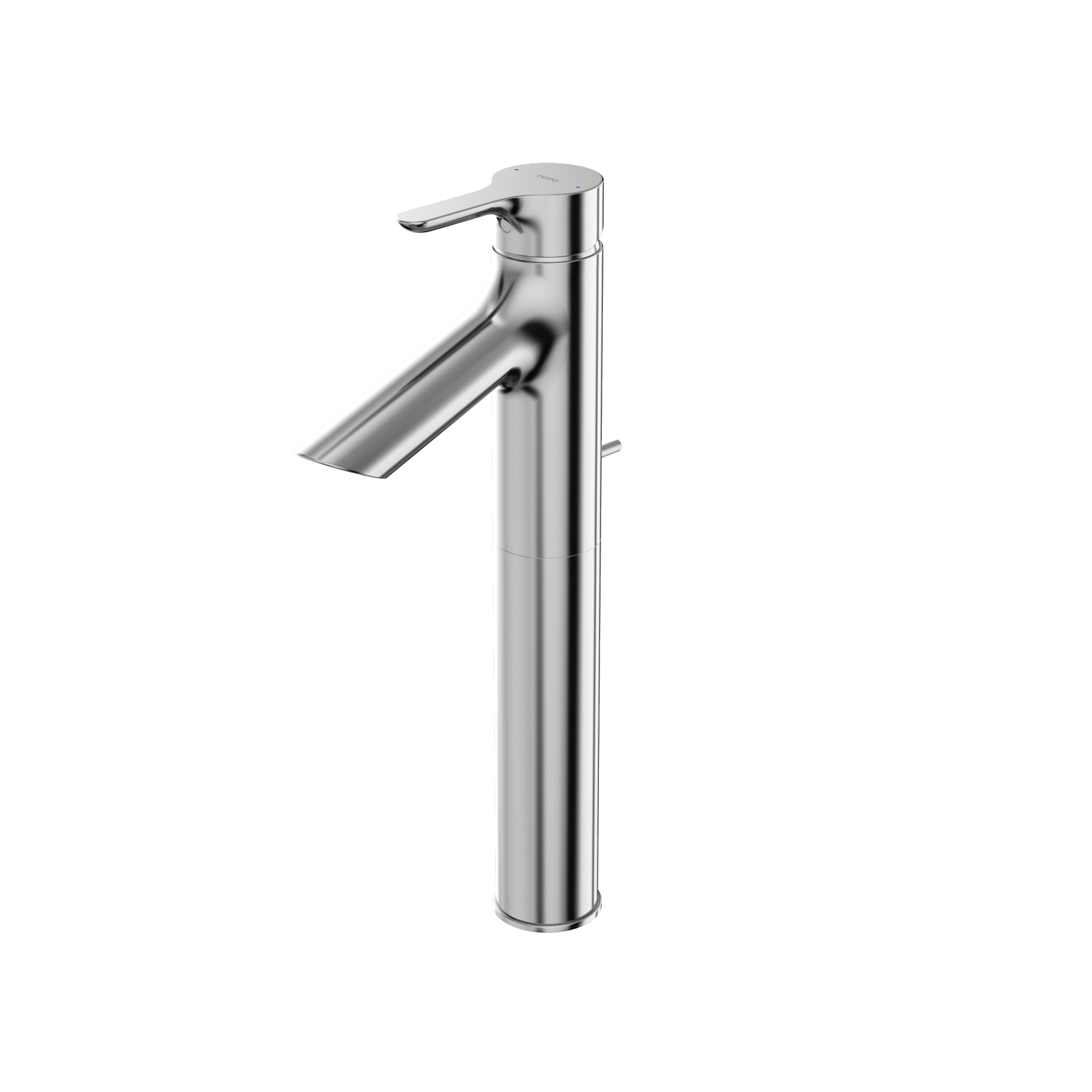 TOTO Brass, TLS01307U#CP LB Series 1.2 GPM Single Handle Bathroom Faucet for Vessel Sink with Drain Assembly, Polished Chrome
