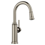 Blanco Empressa Pull-Down Bar Faucet, Satin Platinum, 1.5 GPM, Brass, 443247