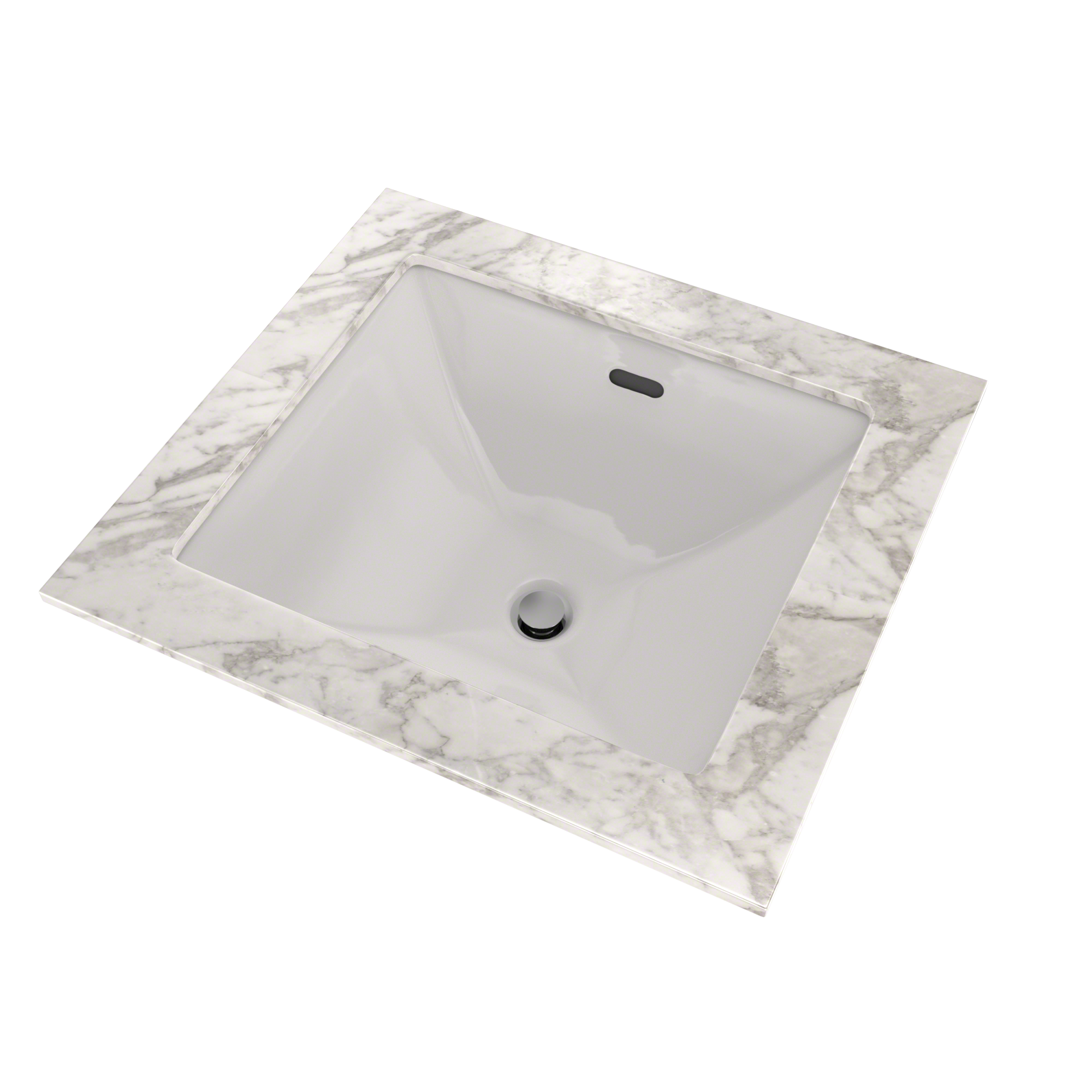 TOTO Legato Rectangular Undermount Bathroom Sink with CEFIONTECT, Colonial White, Vitreous China, LT624G#11