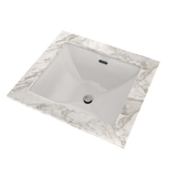 TOTO Legato Rectangular Undermount Bathroom Sink with CEFIONTECT, Colonial White, Vitreous China, LT624G#11