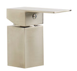ALFI brand Brass, AB2322-BN Brushed Nickel Deck Mounted Tub Filler and Square Hand Held Shower Head
