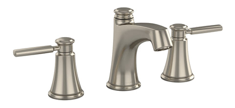 TOTO Keane Two Handle Widespread 1.2 GPM Bathroom Sink Faucet, Brushed Nickel, Brass, TL211DD12R#BN