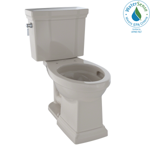 Alternate Image for TOTO Promenade II Two-Piece Elongated 1.28 GPF Universal Height Toilet with CEFIONTECT, Bone, Vitreous China, CST404CEFG#03