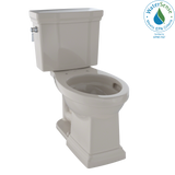 TOTO Promenade II Two-Piece Elongated 1.28 GPF Universal Height Toilet with CEFIONTECT, Bone, Vitreous China, CST404CEFG#03